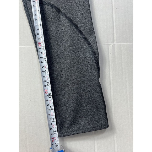 Reebok Mens Leggings Size L Gray & Black Compression Workout Running Breathable - Picture 12 of 14